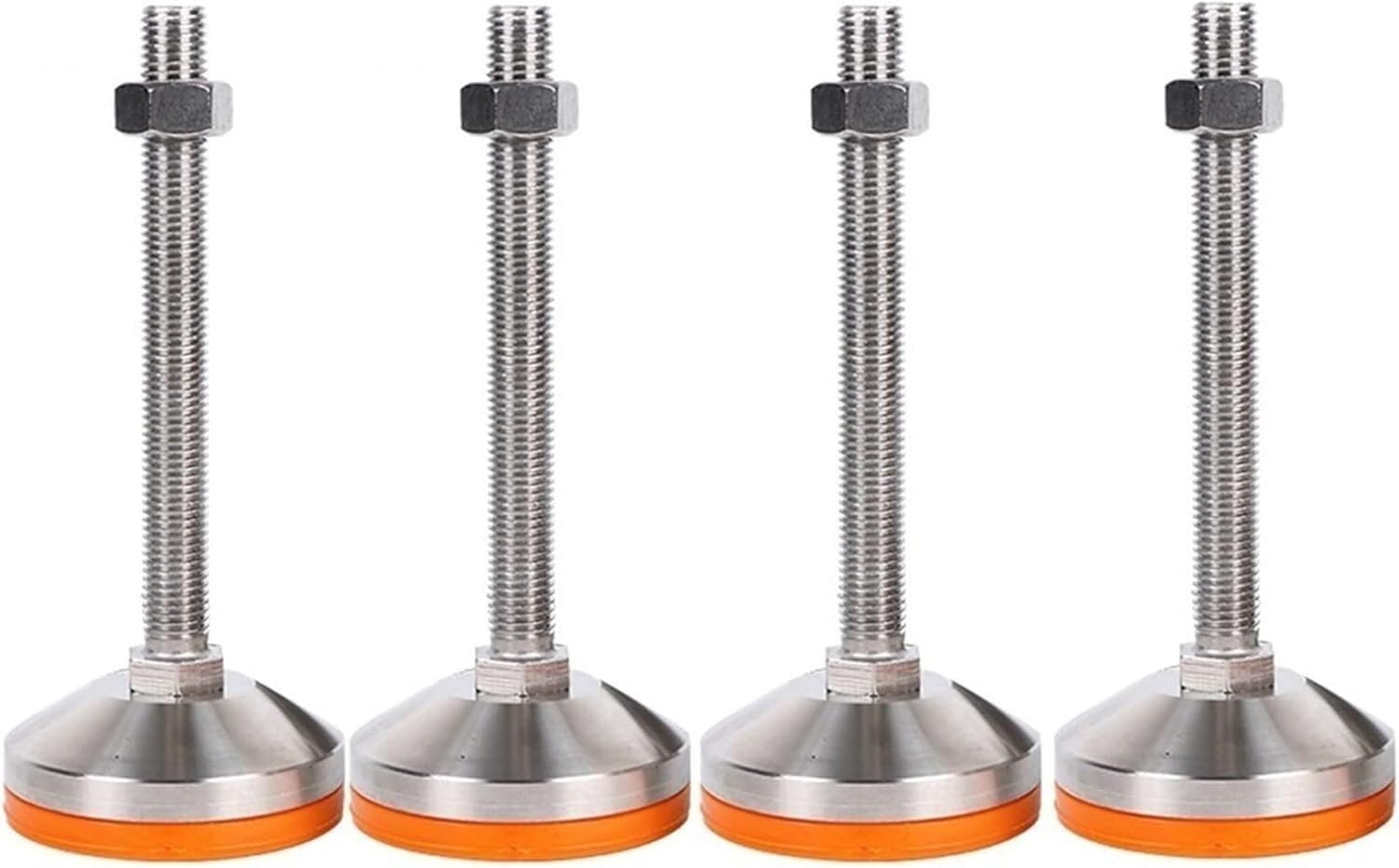 Silla/mesa/tocador/nivelador, 4 piezas de patas niveladoras con rosca ajustable, patas niveladoras ajustables de alta resistencia for equipos mecánicos de muebles, patas niveladoras de acero inoxidabl