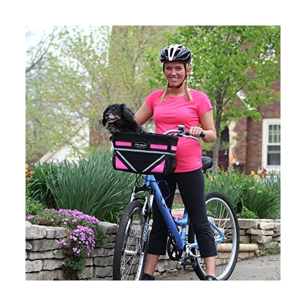TRAVELIN K9 PetPilot Original Small Dog Bike Basket with Color Options