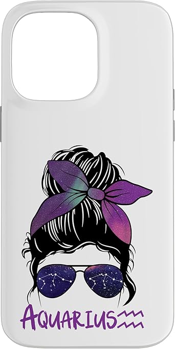 Aquarius Girl Birthday Aquarius Woman Zodiac Constellation Case for iPhone 14 Pro Max