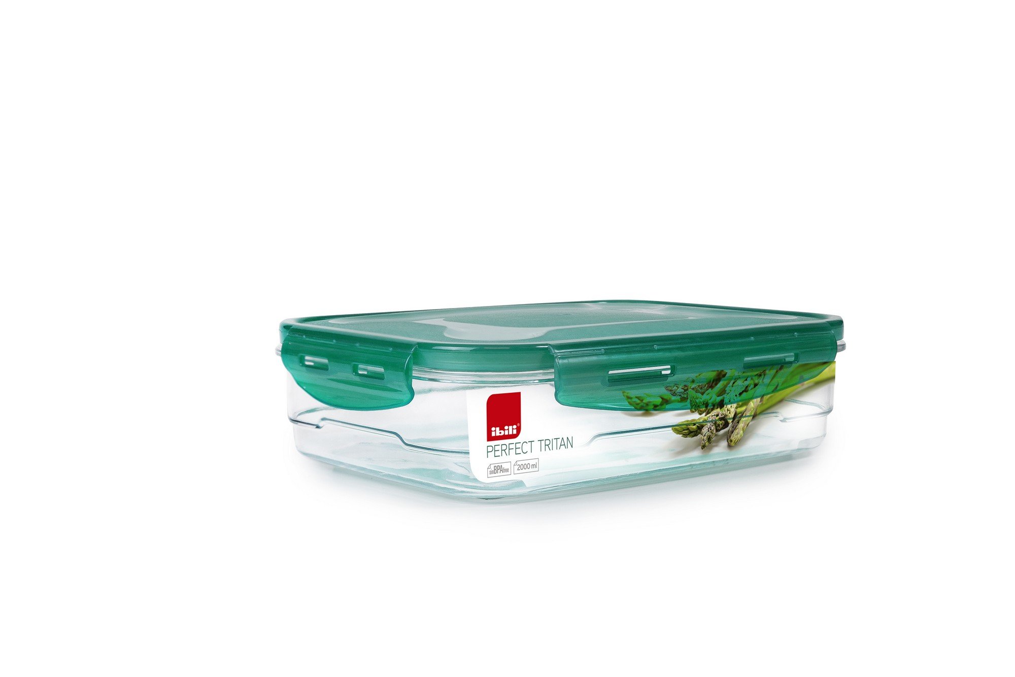 ibili 790420 Hermetic Food Container 2000 Ml, Tritan, Transparent, One Size