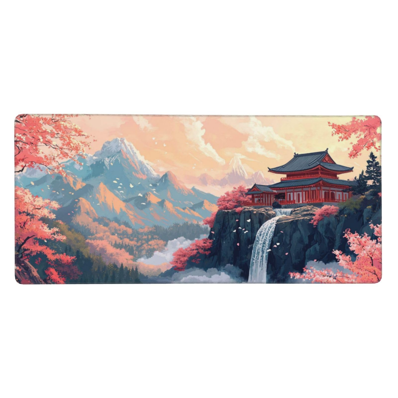 Gamingowa podkładka pod mysz, Japonia, XXL, 1000 x 400 x 3 mm, podkładka pod mysz dla graczy, z zabezpieczeniem krawędzi, wodoodporna, akcesoria gamingowe, poprawia precyzję i prędkość, z819