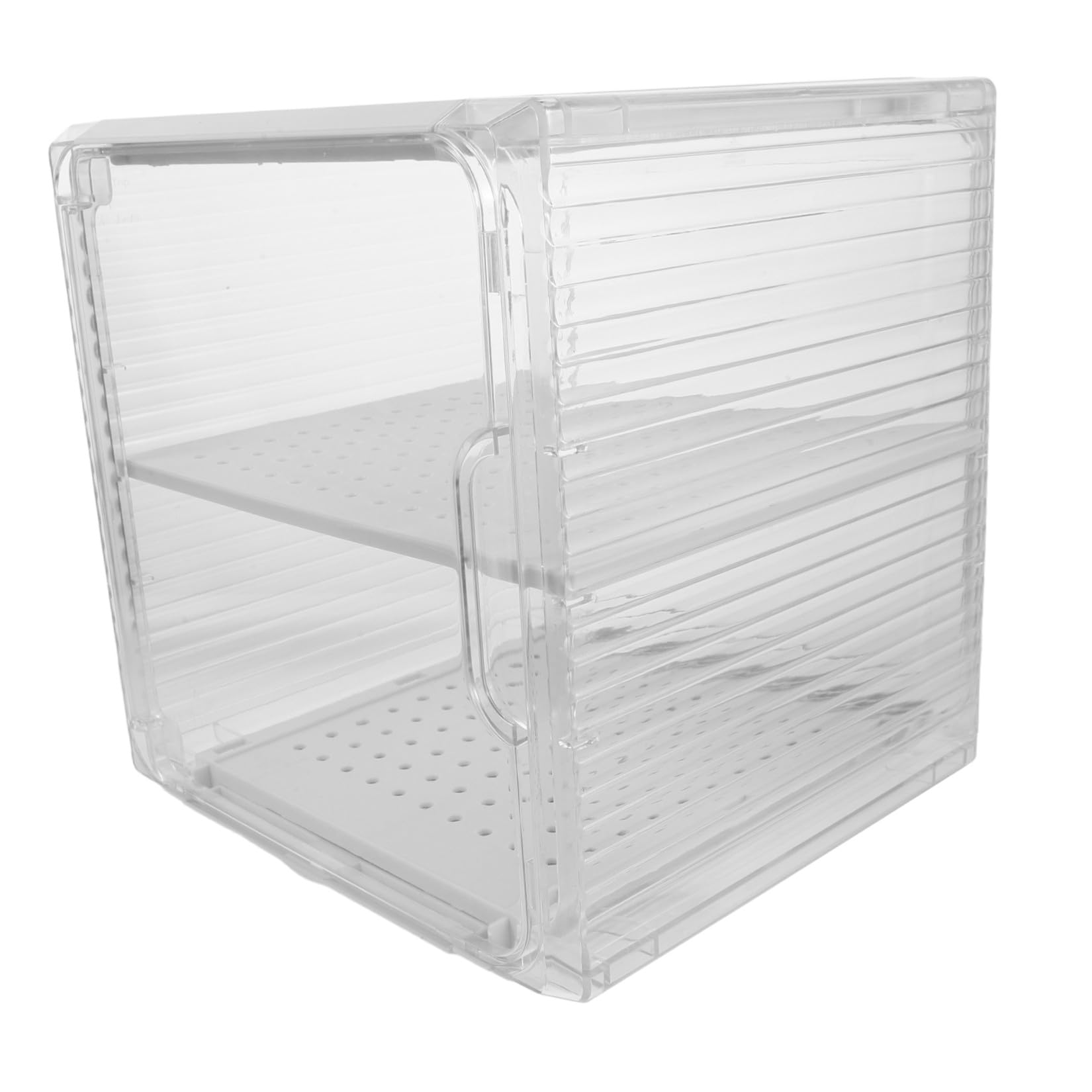 Escurre Biberones y Base Elevada Bandeja Inclinada de Plástico Blanco con Diseño de 2 Niveles para Bebés Adecuado para Guarderías Ocupadas y Nuevos Padres
