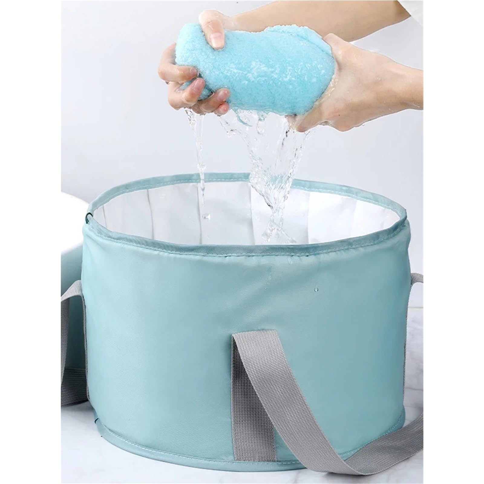 Seau Pliable Seau De Bain Pieds Pliable Et Isolant, Profond, Multifonctionnel, Portable Ménager(Style1)