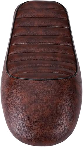 Miniatura 4 de Asiento de café  Cojín de asiento de motocicleta de piel sintética vintage Cafe Racer asiento plano para CG125 GN CG CB200 CB350 CB400SS CB500 CB750