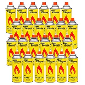 Alpen Camping Butan Gaskartuschen 24x400ml