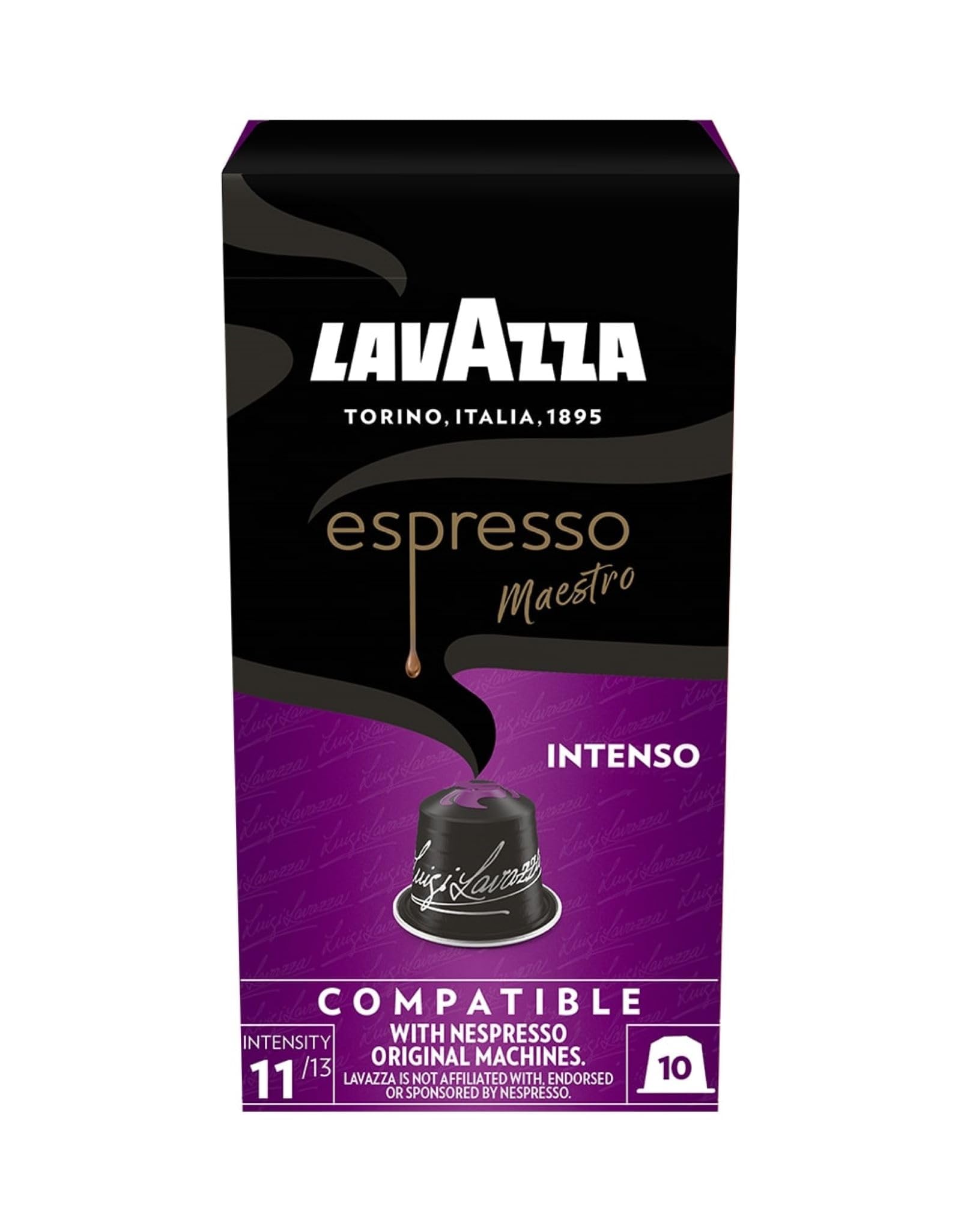 Cápsula Lavazza Espresso Maestro Intenso para cafeteras Nespresso/ Caja de 10
