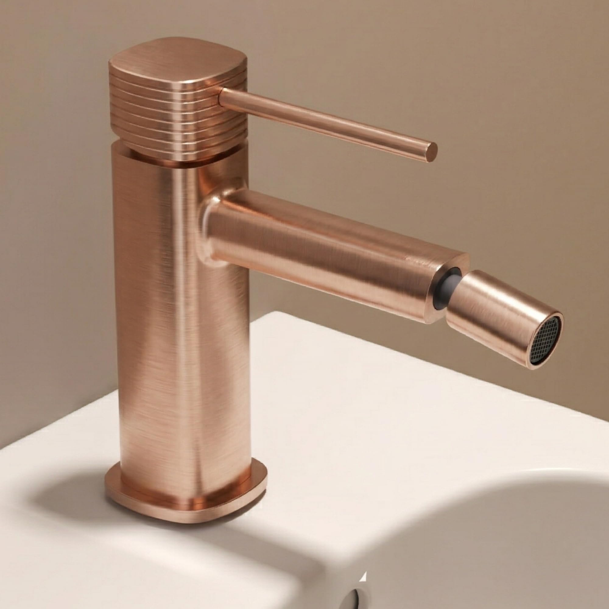 IMEX kran bidetowy z mieszaczem ciepłej i zimnej wody, bateria bidetowa, bateria bidetowa z mieszaczem ciepłej i zimnej wody, bateria bidetowa, bateria Bidet, łatwa instalacja | seria Firenze
