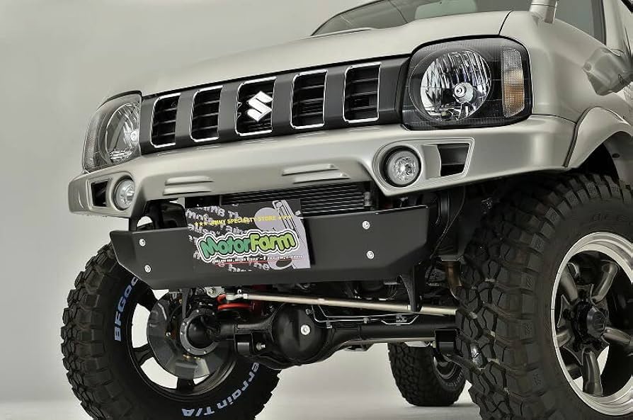 ジムニー jb23用　未塗装 フロントバンパー社外品 ABSフロントバンパースポイラー 未塗装品 ジムニー JB23用