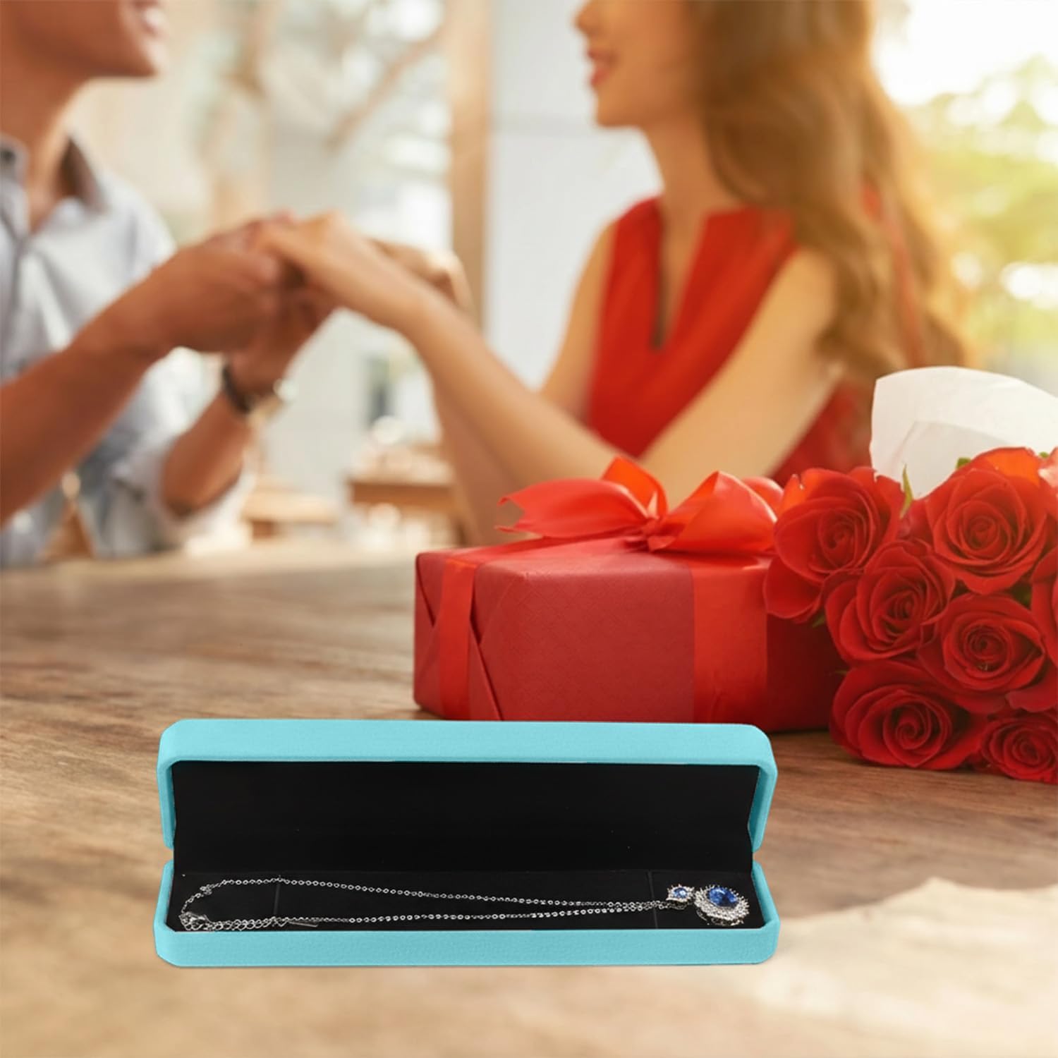 Bracelet Box, 12 Pack Velvet Bracelet Box Necklace Boxes For Jewelry Gift Bracelet Gift Box, Velvet Jewelry Box Jewelry Box For Wedding Engagement Anniversaries, 8.86 X 2.13 X 1.38 Inch (Blue)