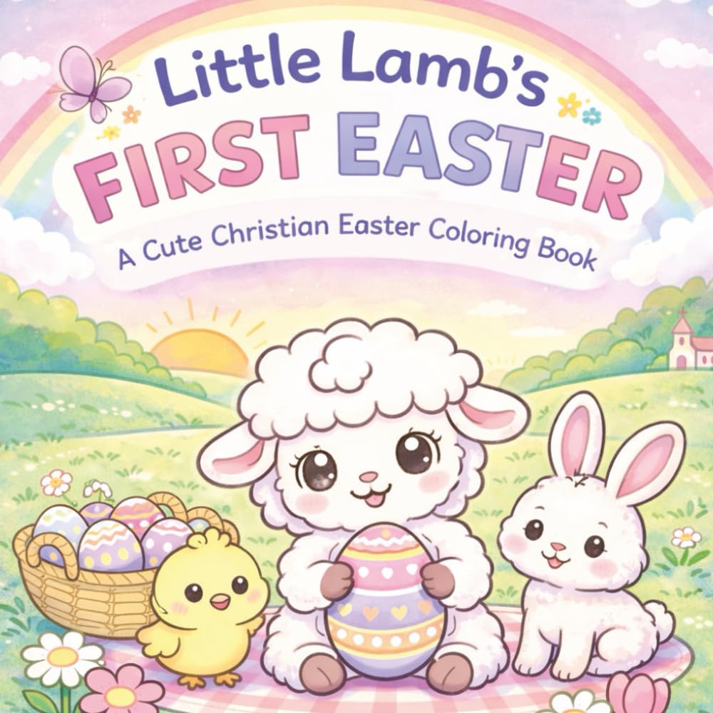 Little Lamb’s First Easter: A Cute Christian Easter Coloring Book for Kids Ages 3–8 (Catholic Coloring Books)