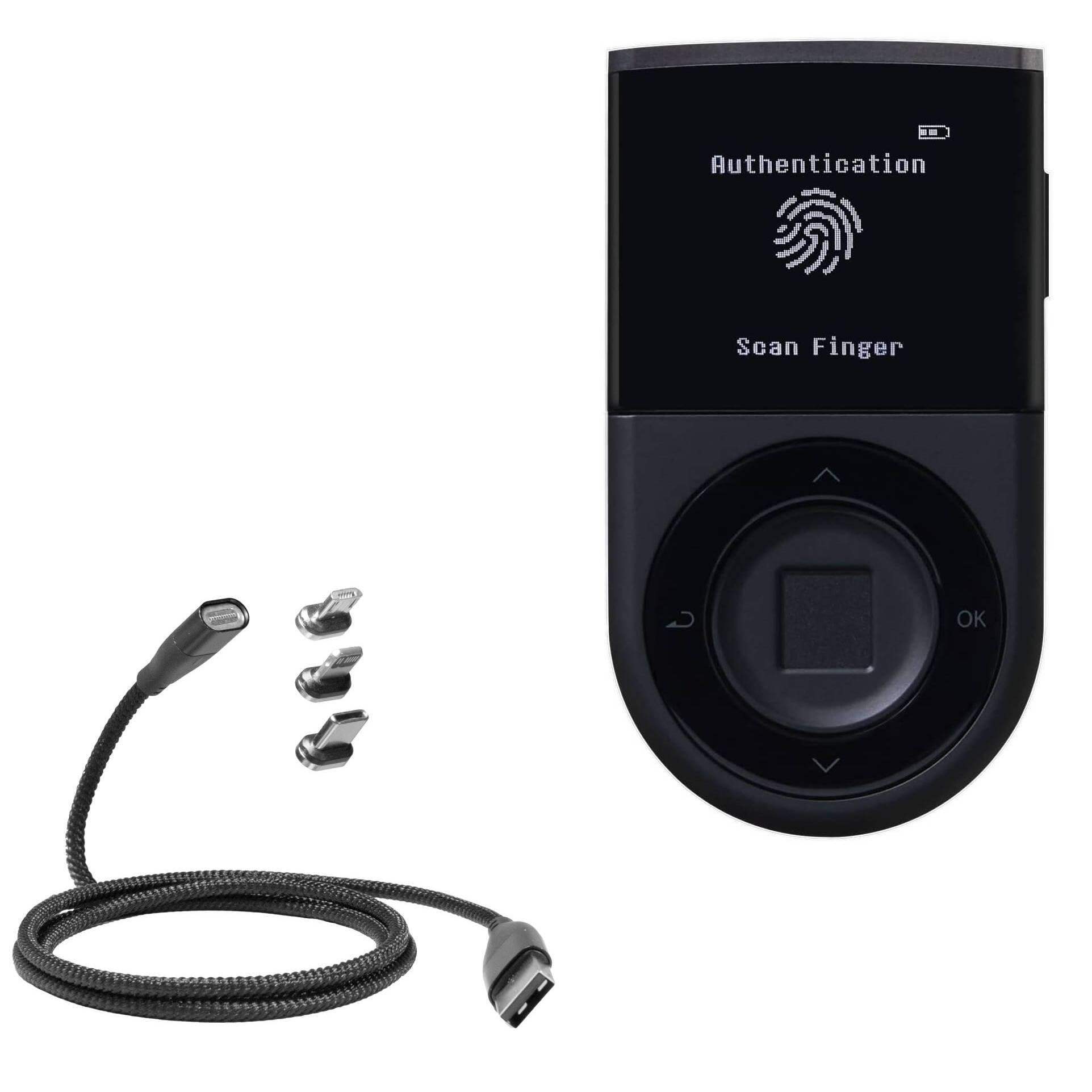 Amazon.com: BoxWave Cable Compatible with DCENT Biometric Wallet -  MagnetoSnap PD AllCharge Cable (100W), Magnet Charging Braided USB Type-C  Micro - Jet Black : Electronics