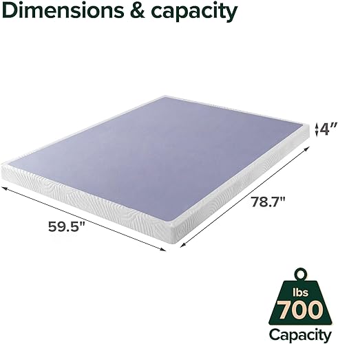 Miniatura 3 de Zinus Walter - Base de colchón inteligente de metal de perfil estándar / Base para colchón / Soporte de listones de madera / Montaje fácil