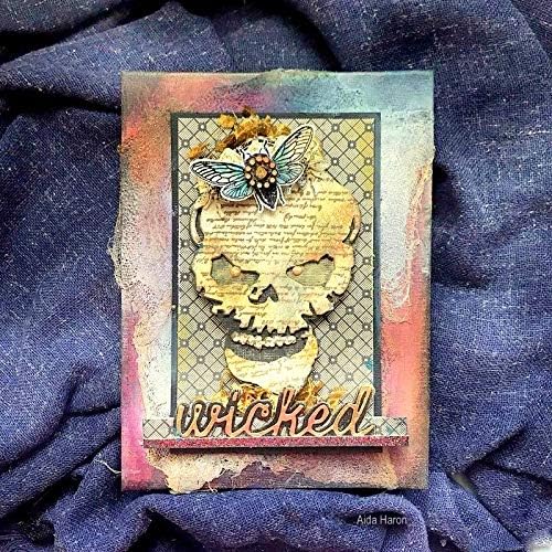 Miniatura 5 de Sizzix Framelits - Juego de troqueles para entomología de Tim Holtz (paquete de 14), multicolor