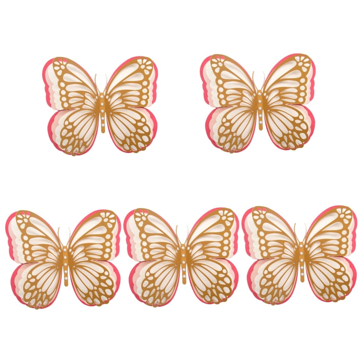 Abaodam 5 Stücke Schmetterling Aufkleber 3d Schmetterlinge Aufkleber Set Für Wohnzimmer Dekorative