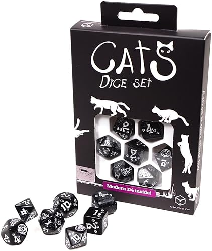 Q Workshop Juego de dados modernos para gatos