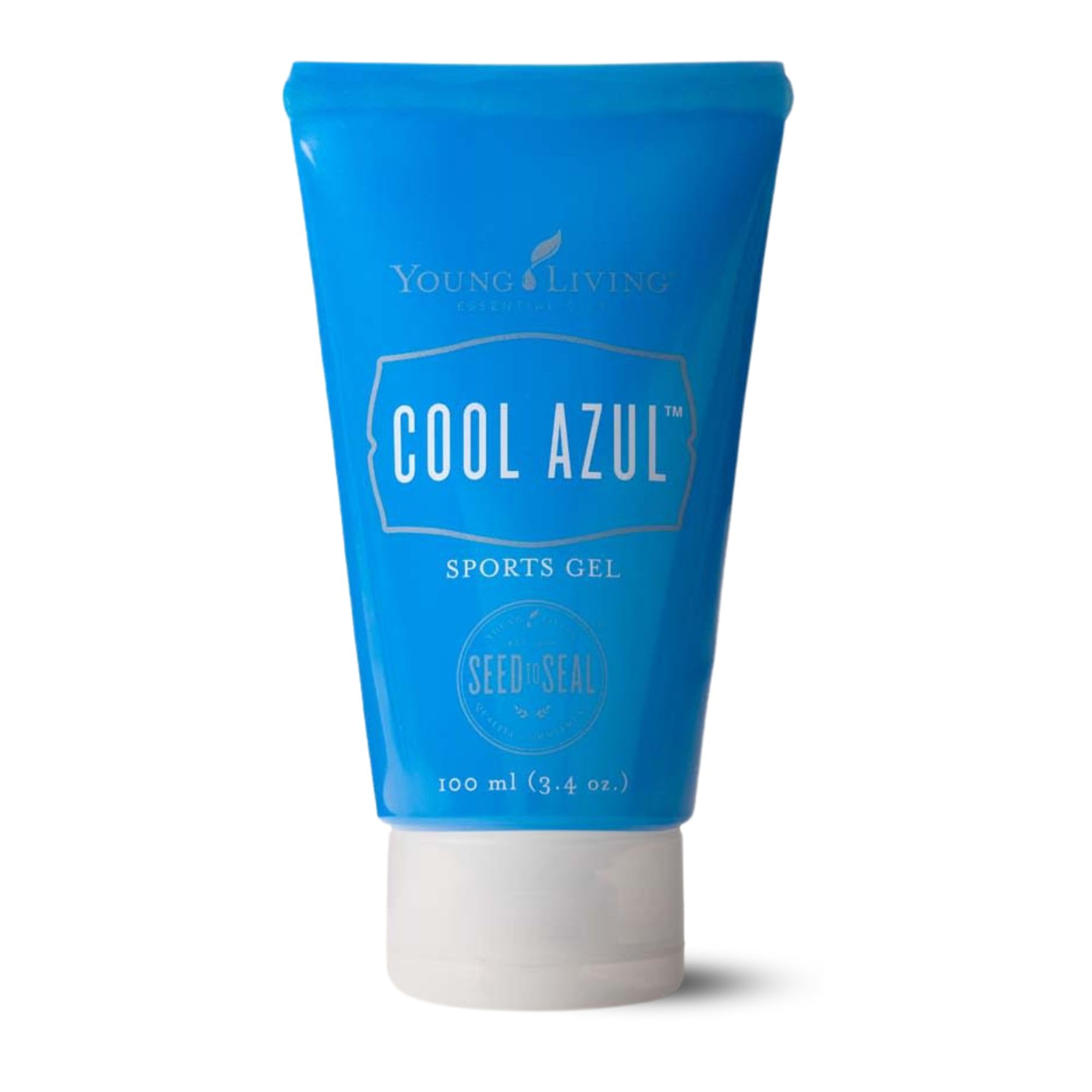 - Cool Azul Sports Gel 3.4 oz, Essential Oils - 100% Pure Theraputic Grade - Non-Sticky Gel - Relax Tired Muscles - Peppermint