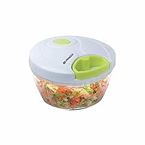 Pringle Mini Handy and Compact Chopper with 3 Blades for Effortlessly Chopping Vegetables and Fruits