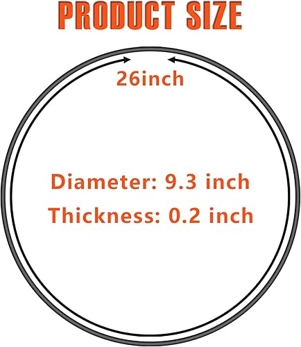 Miniatura 2 de Correa de cierre de tapa negra para olla de cocción lenta Hamilton Beach de 6,7,8 cuartos de galón WHT … Correa de tapa para fijar la tapa de olla