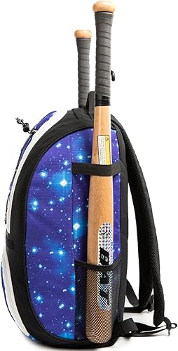 Miniatura 3 de MERALIAN Mochila de béisbol juvenil con compartimento para zapatos bolsa de béisbol para béisbol equipo y equipo de sóftbol para jóvenes y adultos