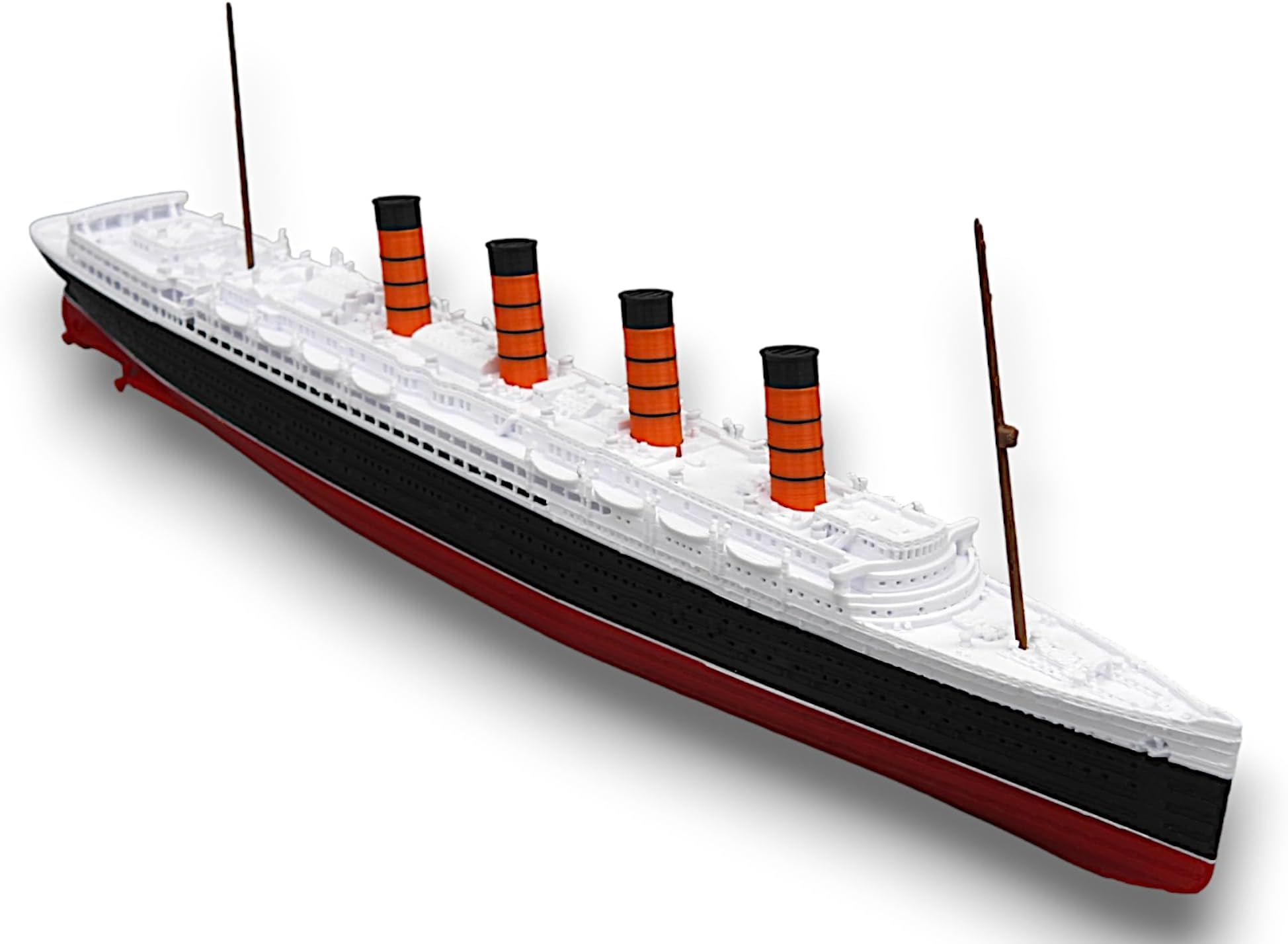RMS LUSITANIA Model - Highly Detailed Replica Historically Accurate No Assembly Required - 1 Foot in Length