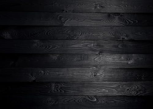 Alltten Telón de fondo de madera negra de 7 x 5 pies, telón de fondo de madera para fotografía de piso de madera, decoración de fiesta de