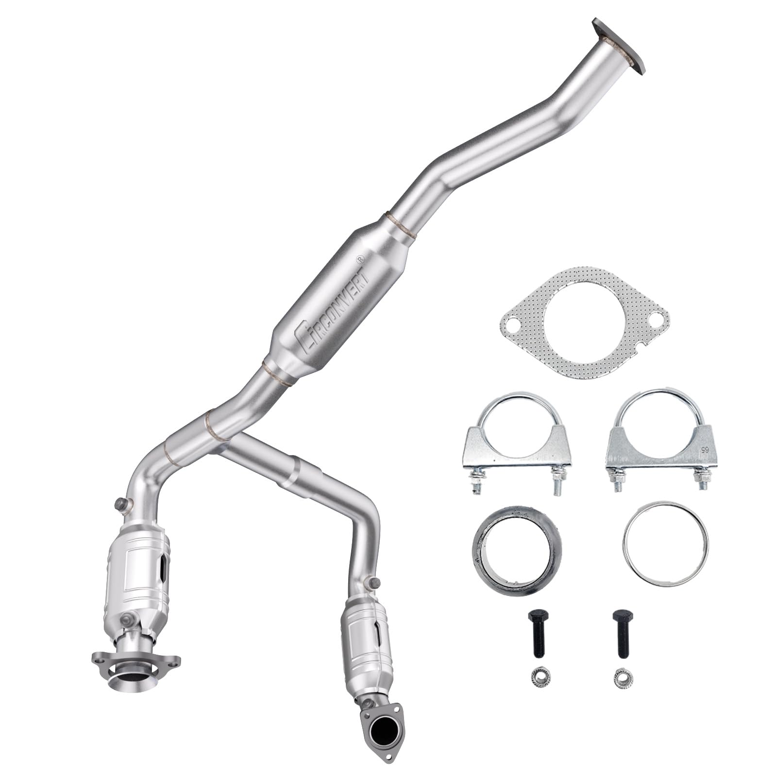 CIRconvert Catalytic Converter Compatible with 2009 2010 2011 2012 2013 2014 Chevrolet Express 1500, GMC Savana 1500 4.3L V6/5.3L V8 High Flow
