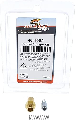 Miniatura 3 de All Balls Kit de émbolo de estrangulador (46-1052) de repuesto para Polaris 350L 2x4 1993, 350L 4x4 1993, 400L 2x4 1994 1995, 400L 4x4 1994,