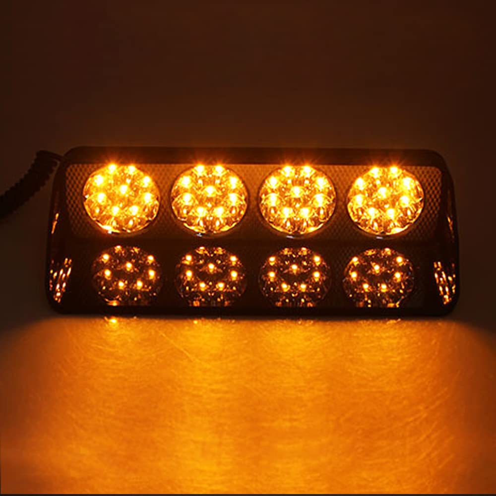 36 LED Ambra Beacon Strobe Luce Di Emergenza Super Bright Beacon Danger LED Flash Con Ventosa 12V Adatto Per Auto Camion SUV Interno Tetto/Dash/Parabrezza