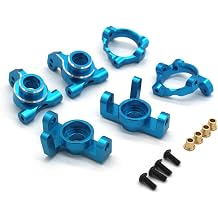Compatible with ZD jacking MT16 RX12 1/12 RC JIUSI PT14R MT14R Metal Accessories Steering Cup Rear Wheel Compatible with Seat C Compatible with Seat Parts 3-piece SetSky Blue