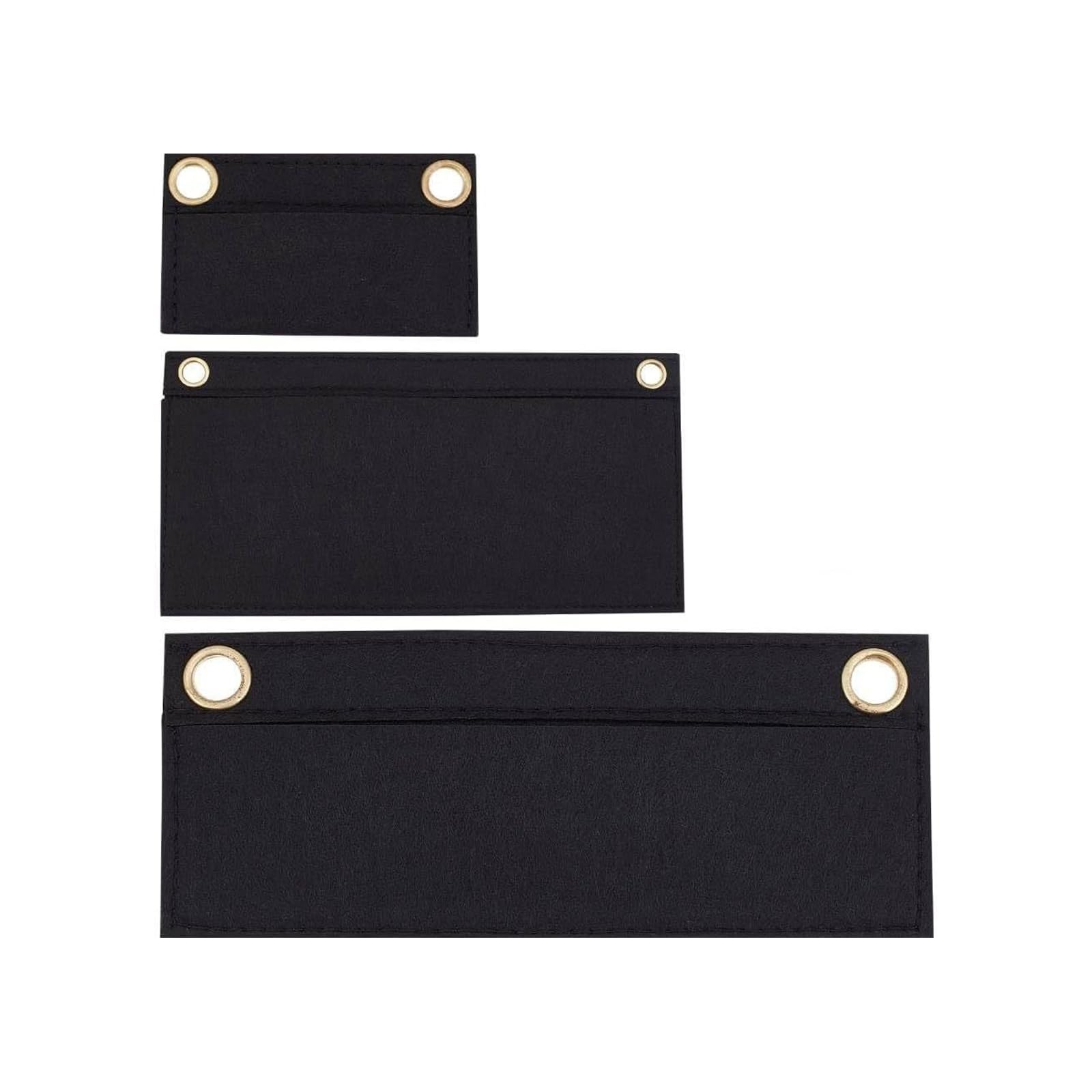 Jazuaiao Crossbody Conversion Liner 3 Sizes Felt Purse Organizers Insert for Pochette Wallet,Wallet Liner with Eyelet Felt Purse Organizers Insert for Pochette