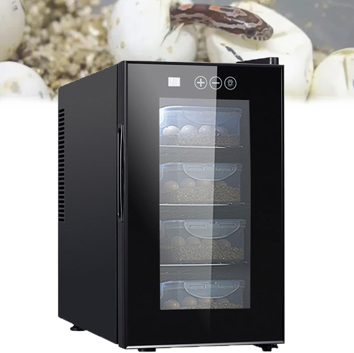 23L Reptile Egg Incubator, Cabinet Hatching Unit with 10-40°C Temperature Control, Ideal for Lizards, Snakes, and Other Reptiles - Perfect for Scientific Labs