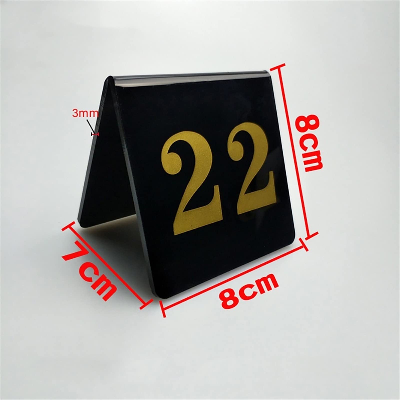Acryl-Tischkarten mit Zelt-Tischnummern, Tischnummernhalter for Hochzeiten, doppelseitige Tischnummern for Sitzgelegenheiten im Restaurant, Café, Bar, Geburtstag, Jahrestag, Veranstaltungen, Par