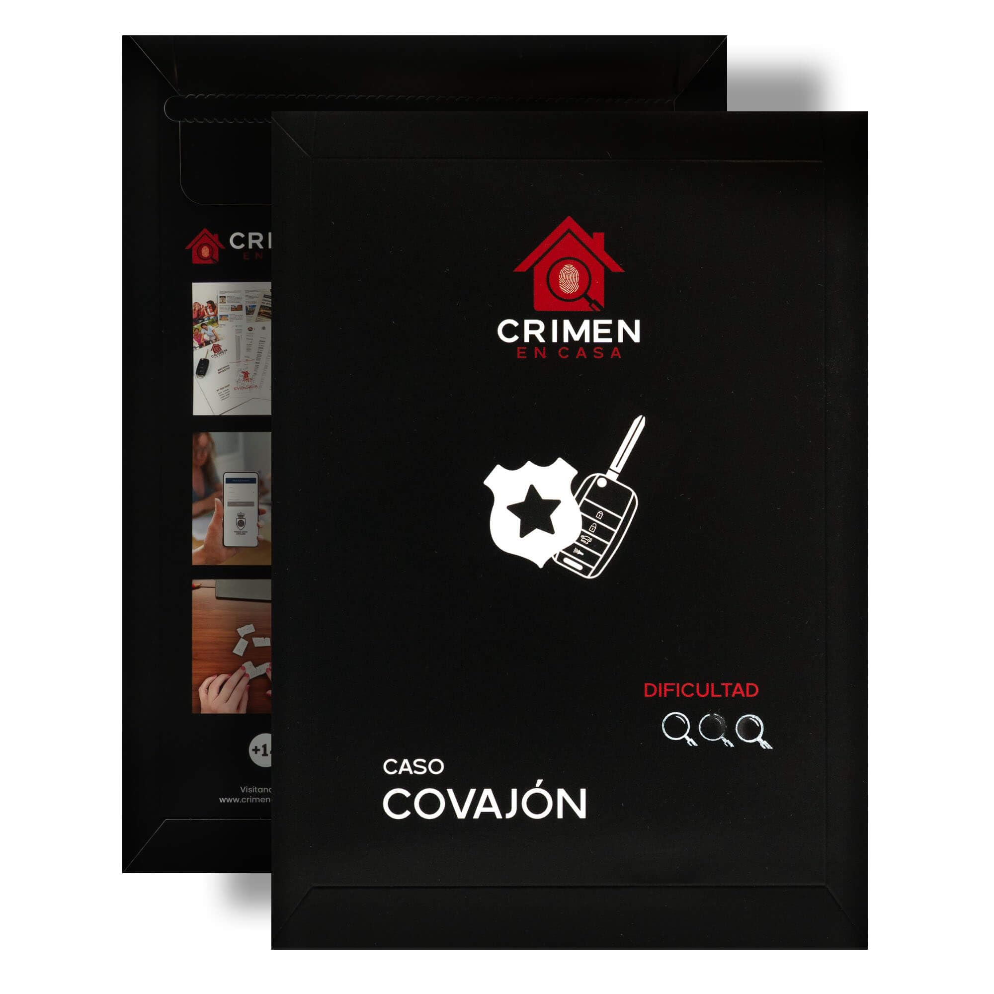 Caso: Covajón (Difícil) - Juego de Detectives - Caja Escape Room - Resolver Investigación Caso Policial