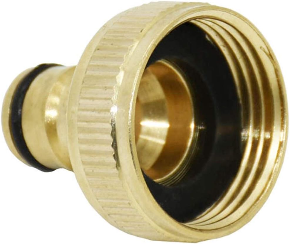 Hose Connector 3/4" 1" Quick Connector Brass Female Garden Connector Water Gun Faucet Watering Garden Faucet Accessories 20pcs (Color : 1 inch)