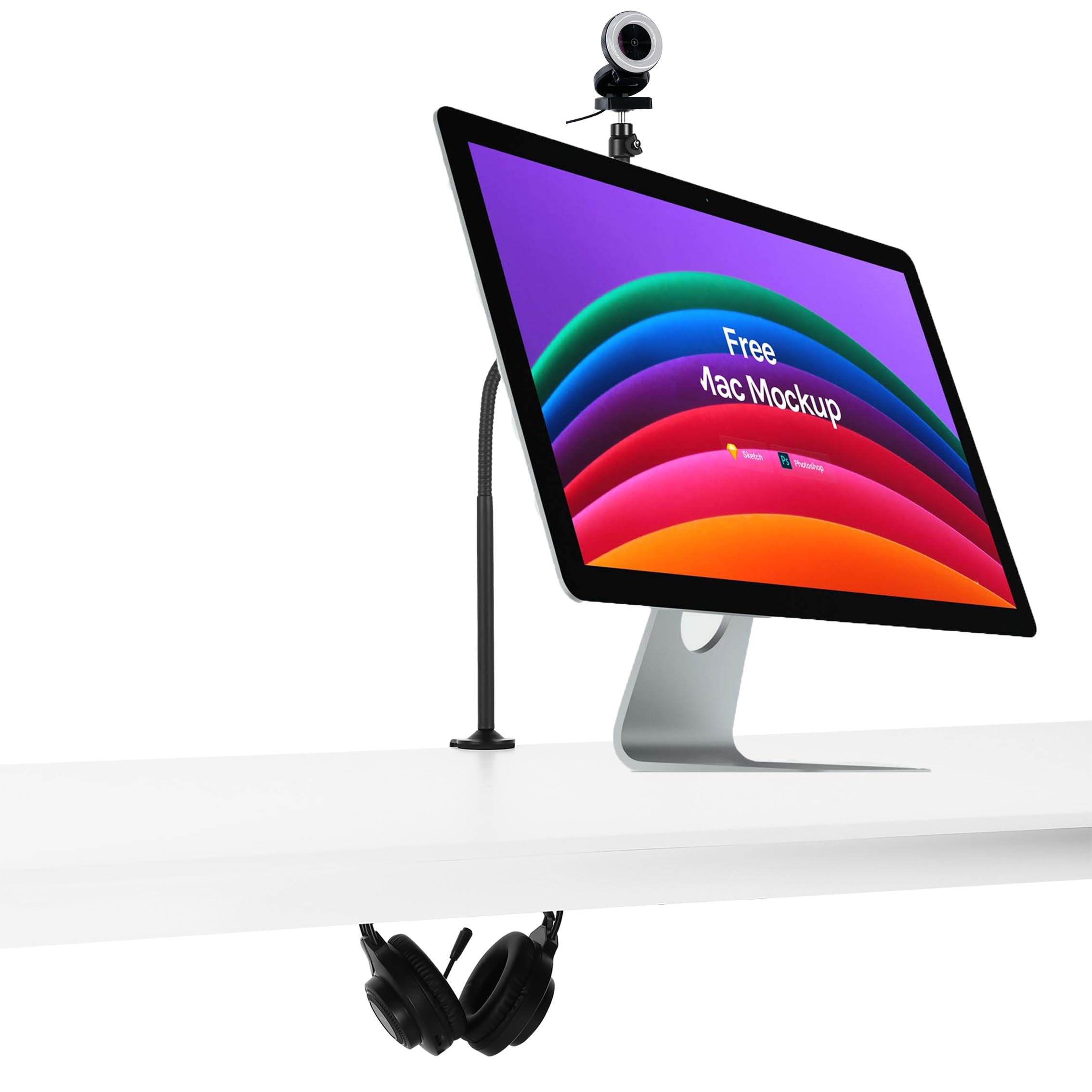 Kiyo Support de webcam réglable de 61 cm compatible avec les webcams Razer Kiyo, Kiyo X, Kiyo Pro, Kiyo Pro Ultra