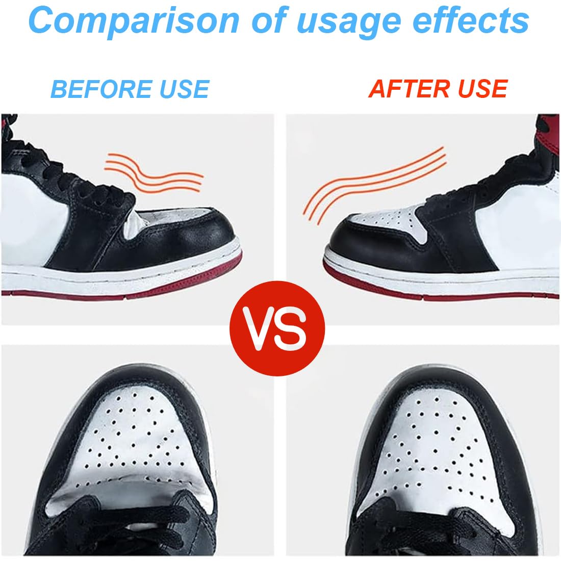 3 Paia Protezioni Per Scarpe - Anti-Rughe Per Sneakers - Taglia 40-46 EU - Foto 5