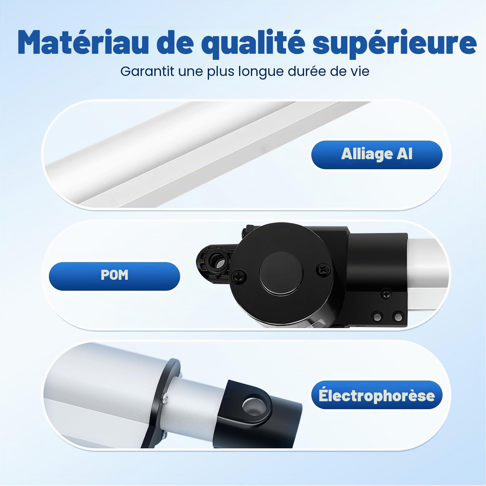 Kit de remplacement d'actionneur électrique pour moteur de Fauteuil inclinable 6000N, 230 mm, Moteur de fauteuil inclinable, Actionneur Linéaire 24V, avec indice de protection IP44 600 kg