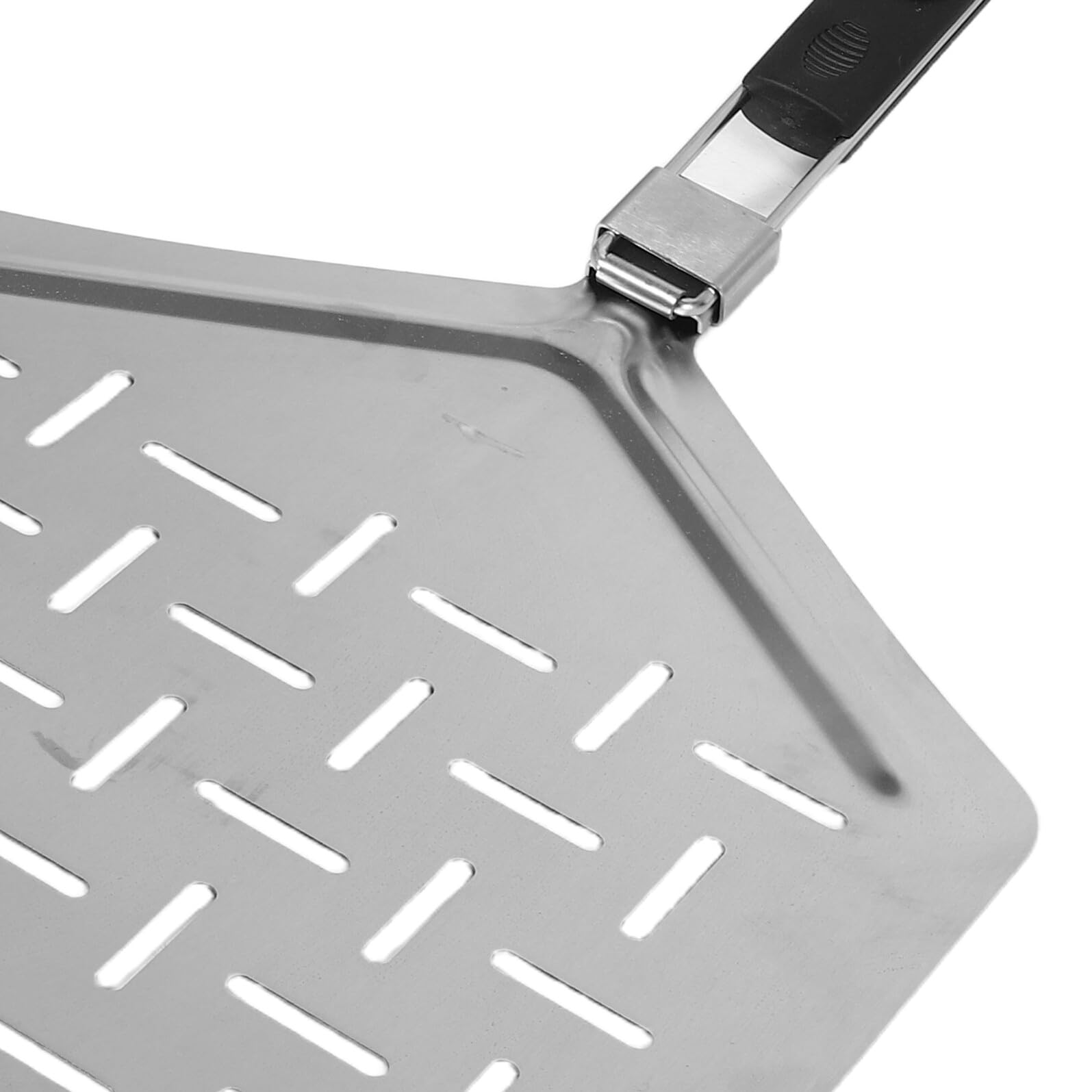 ABOOFAN Per Pizza Pieghevole Per Pizza Con Fori Spatola Scorrevole Pieghevole Accessori Da Esterno In Acciaio Paletta