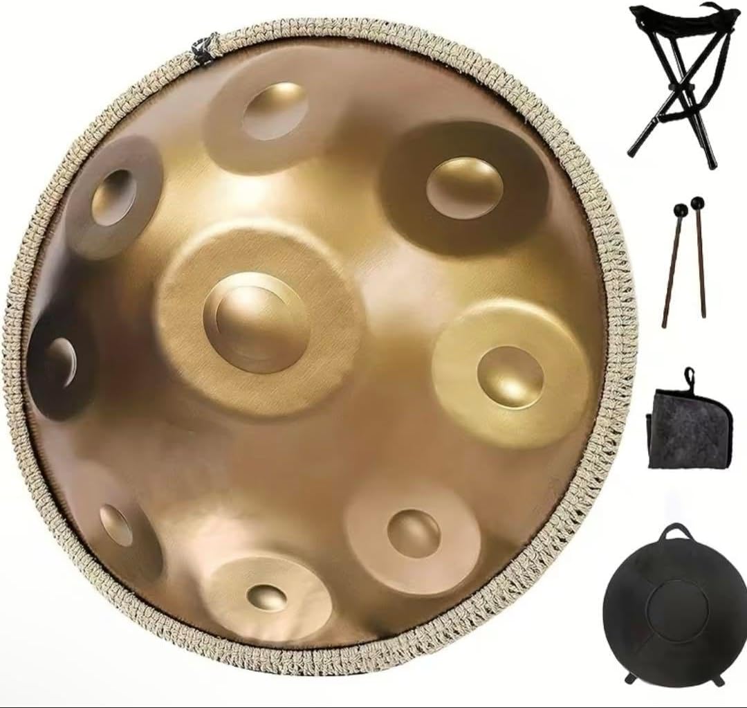 9音　9ノート　スティールドラム　ハンドパン　スタンド、ケース付き　タングドラム 9音 9ノート スティールドラム ハンドパン スタンド、ケース付き