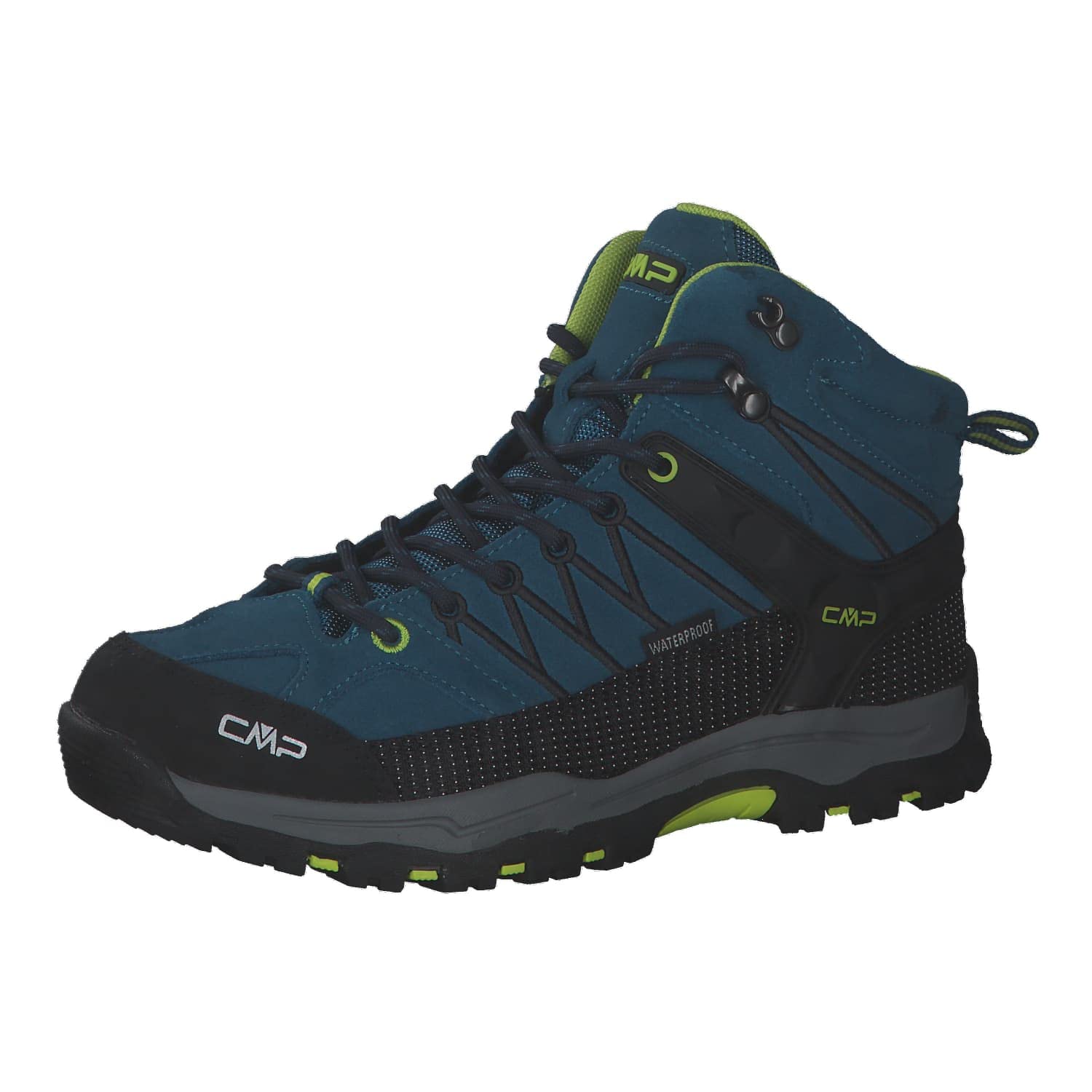 CMP Kids Rigel Mid Trekking Wp Walking Shoe, Deep Lake-Acido, 41 EU 3Q12944J