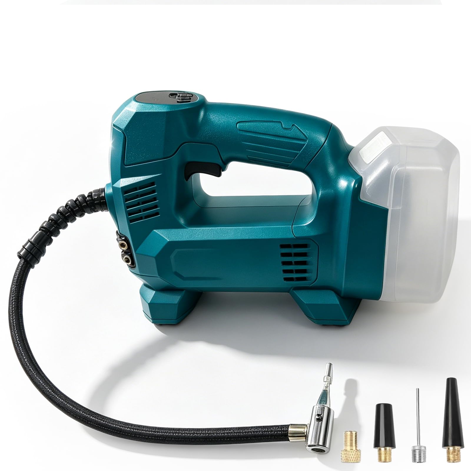 Akumulatorowa sprężarka do akumulatora Bosch 18 V, 150 psi, elektryczna sprężarka powietrza z oświetleniem LED i automatycznym zatrzymaniem, bezprzewodowa pompka do samochodu, motocykla, roweru, piłek