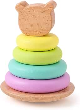 Amazon | Etucdose モンテッソーリ 棒通し 知育玩具 木製 0歳