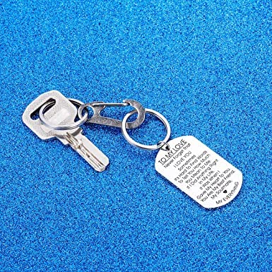 Image of Anniversary Valentines Birthday Boyfriend Girlfriend Gifts keychain