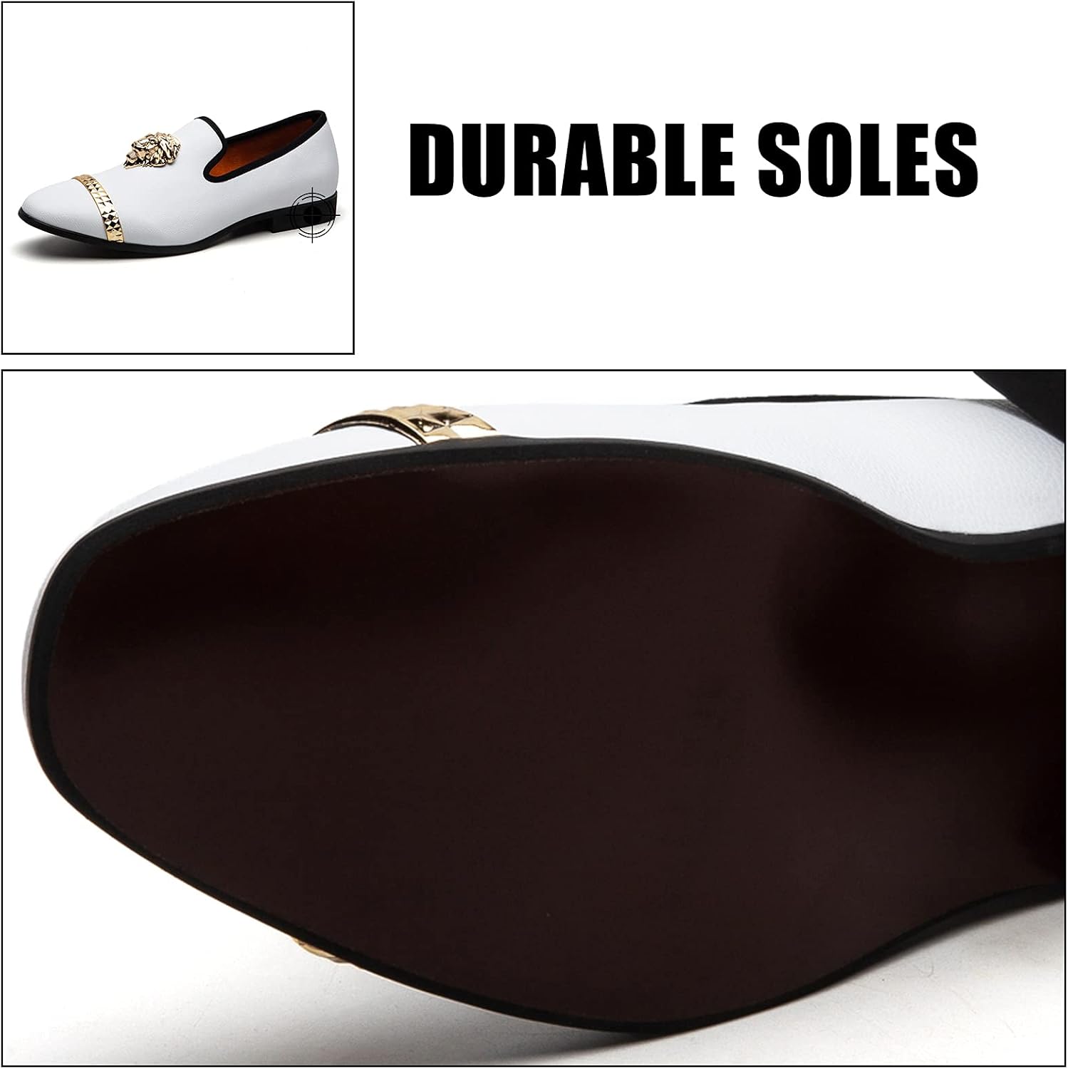 JITAI Men's Fashion Loafers Wedding Shoes Loafers for Men Party Shoes - Image 6