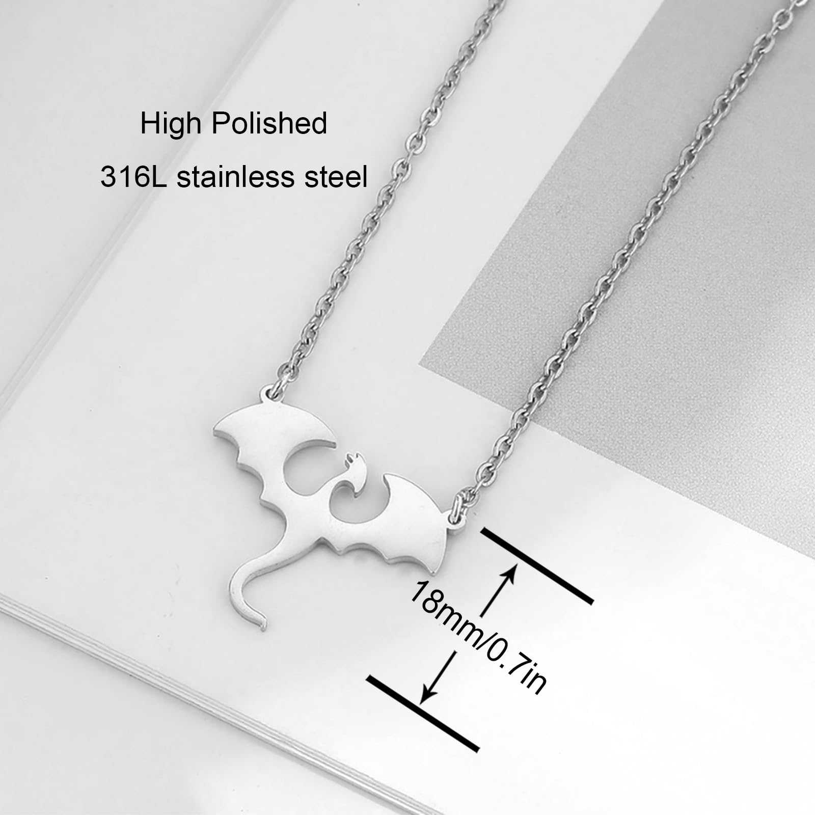 Stainless Steel Dragon Necklace