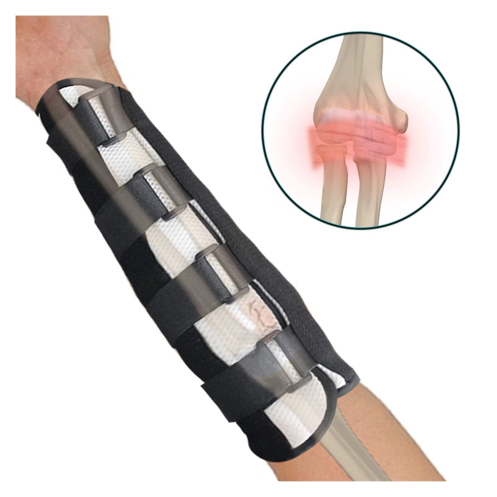 Generic 1 Stück Elbow Fixed Arm Splint Support Arm Brace Hemiplegie Schmerzlinderung Ellenbogenbandage Kubitaltunnelsyndrom Rehabilitationstrainingswerkzeug (Color : Medium)