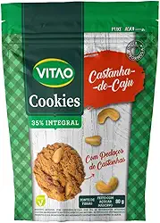Vitao Cookies Integrais Castanha De Caju 80G