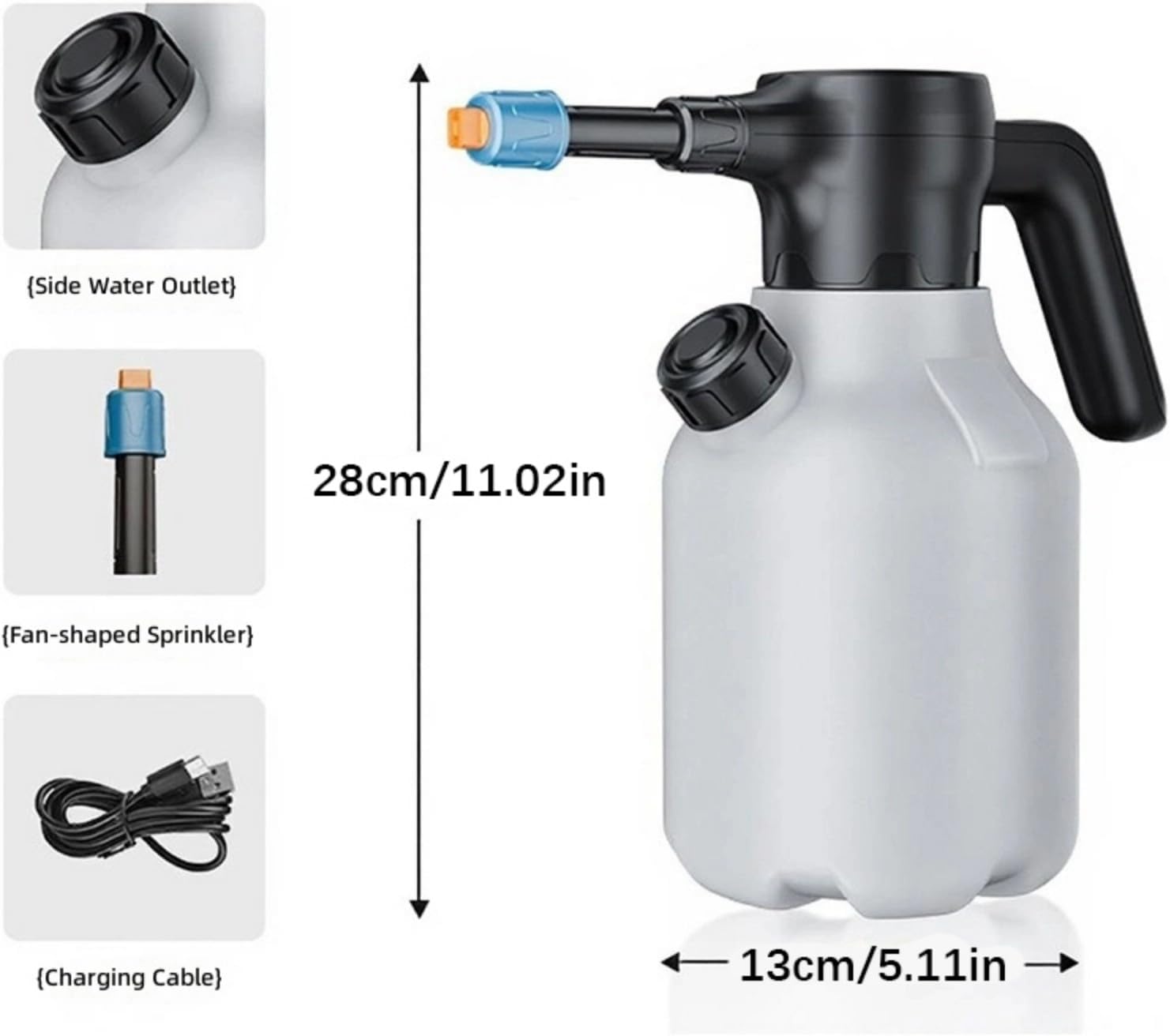 Compact Electric Car Wash Applicator Having 2 Motor Design Ideal for Garage Use Strong Auto Suction Foam Applicator