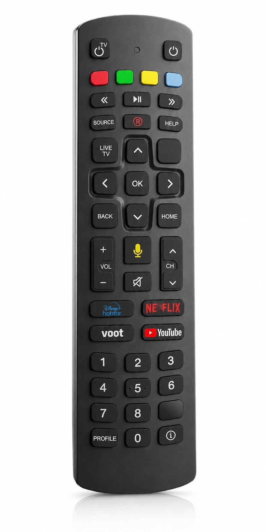 JioFiber Set-Top Box Remote Compatible with JioFiber Set-Top Box Models, Bluetooth Voice Replacement Remote Control, 43-Key | JIO 1 VC-image-8