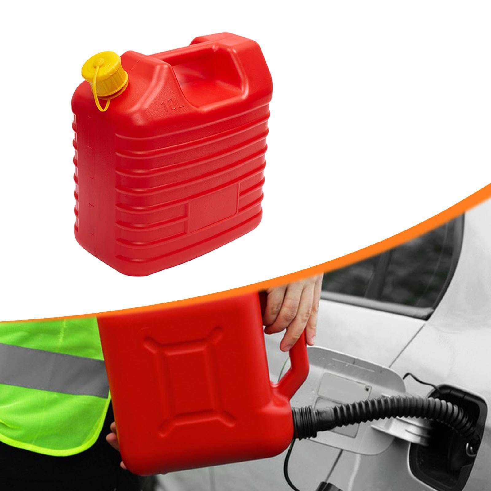 Tanica per Carburante Multiuso in Pp Contenitore Benzina Portatile con Manico Serbatoio Olio per Veicoli Jerrycan per Trasportare Liquidi Adatto per, 10 L